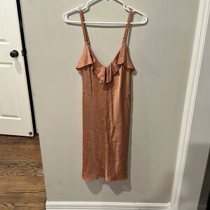 A.L.C. Kinly ruffle slip dress